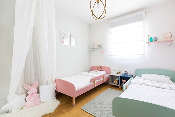 עיצוב חדר ילדים - חדר לתאומים בן ובת
