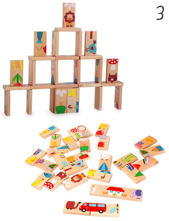 קוביות עץ לקישוט ומשחק לחדר ילדים