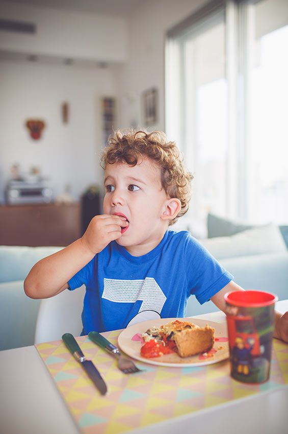 קיש ירקות וגבינת עזים שגם ילדים אוהבים