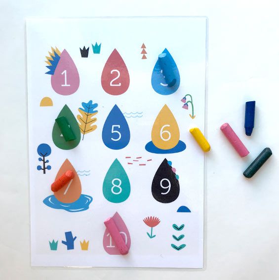 משחק מספרים וצבעים לילדים